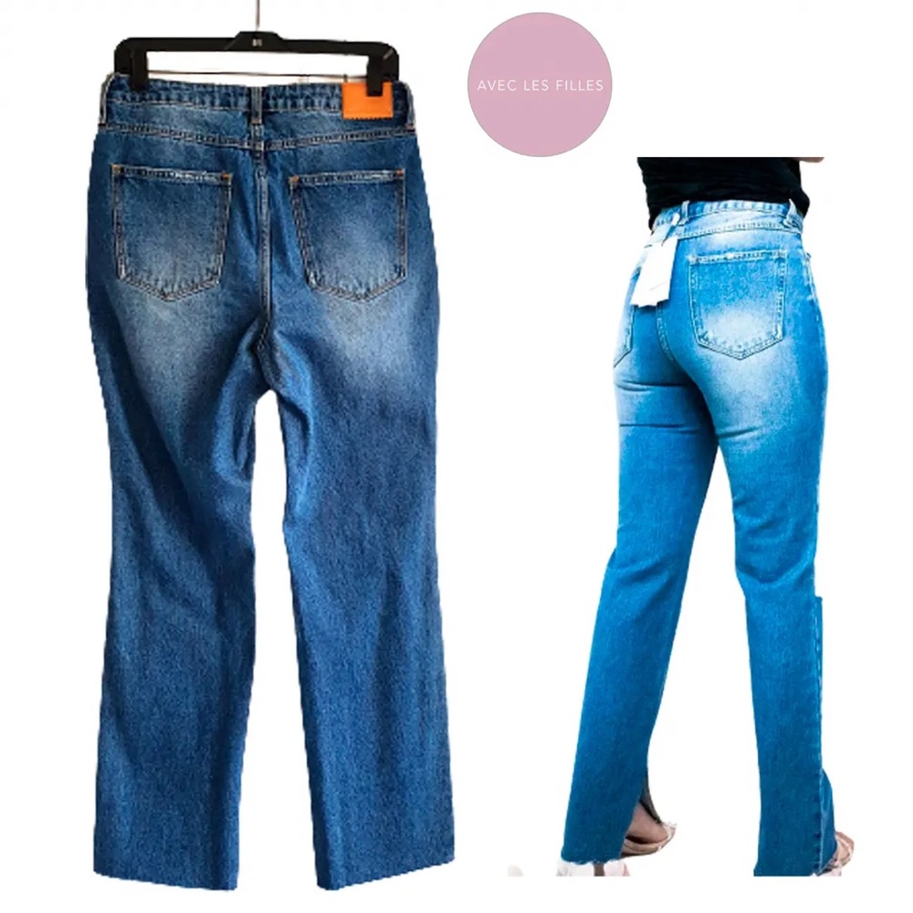 Avec Les Filles Distressed Denim